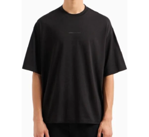 Men Brand Print Oversized Crew-Neck T-Shirt For Men